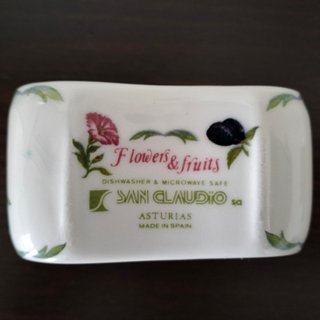 Juego té/café San Claudio Porcelana Frutas
