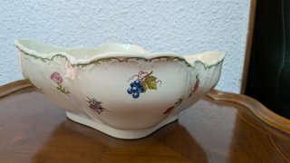 Juego té/café San Claudio Porcelana Frutas