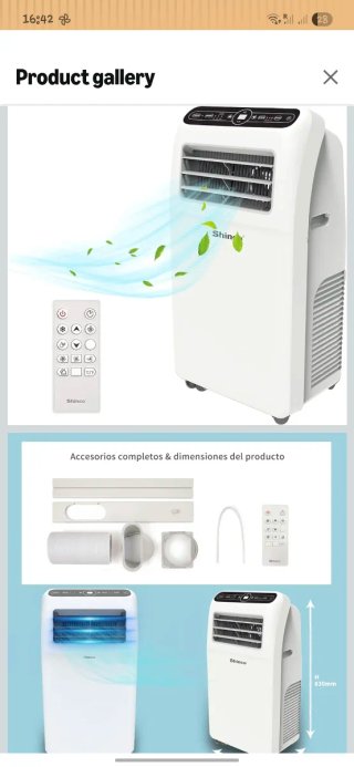 Aire Acondicionado Portátil Shinco 12000BTU