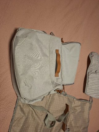 Bolso para carrito de bebé gris