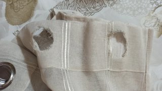Pack 4 Cortinas Beige y Plateadas