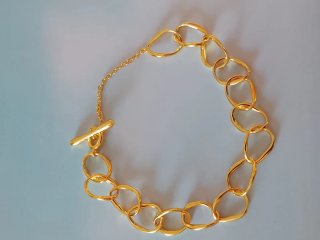 Pulsera eslabones dorada