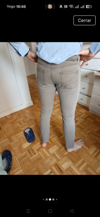 Pantalón Massimo Dutti beige hombre T38