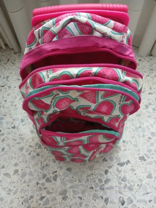 Mochila Ruedas Niña Sandía