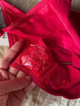 Bikini rojo triángulo