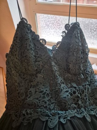 Vestido ASOS largo verde azulado