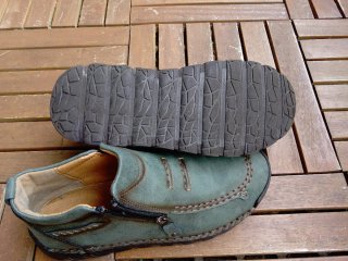 Scarpe pelle uomo verde oliva cucite a mano