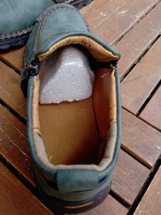 Scarpe pelle uomo verde oliva cucite a mano