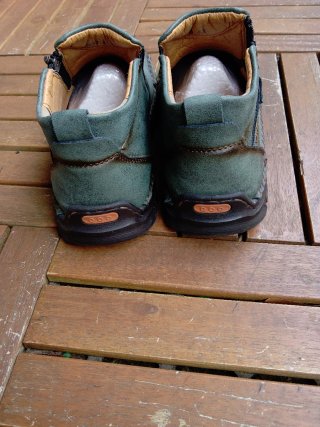 Scarpe pelle uomo verde oliva cucite a mano