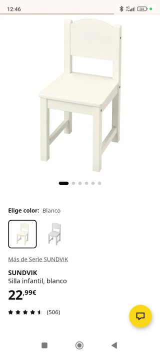 Mesa y 2 Sillas Infantiles Blancas