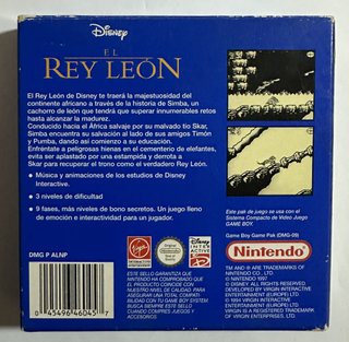 EL REY LEON Game Boy ESP