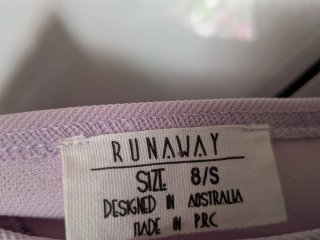Vestido malva asimétrico Runaway Talla S