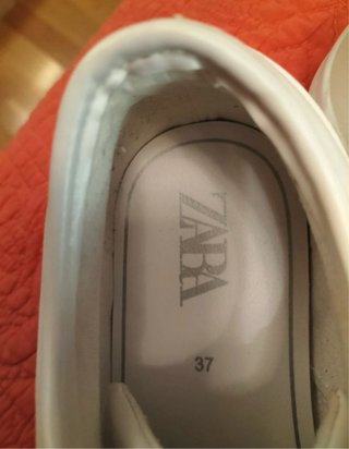 Zapatillas Zara Talla 37 Blancas