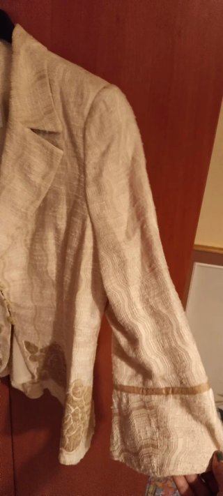 Chaqueta D'orsay Beige Talla 46