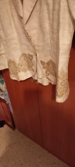 Chaqueta D'orsay Beige Talla 46
