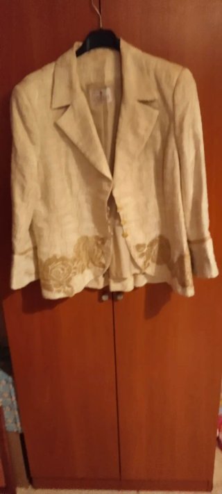 Chaqueta D'orsay Beige Talla 46