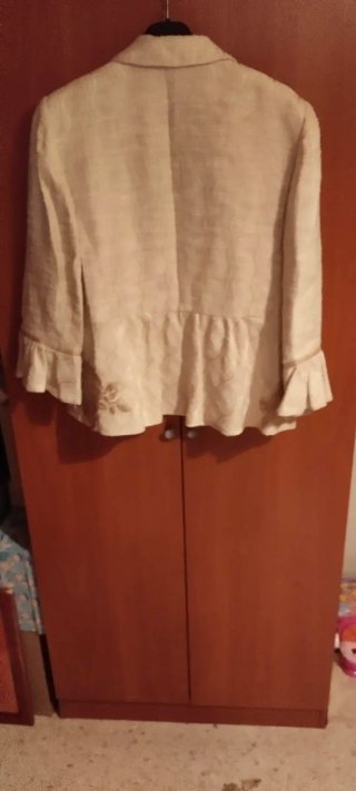 Chaqueta D'orsay Beige Talla 46