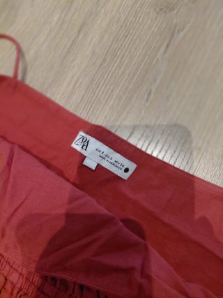 Vestido de verano Zara rojo