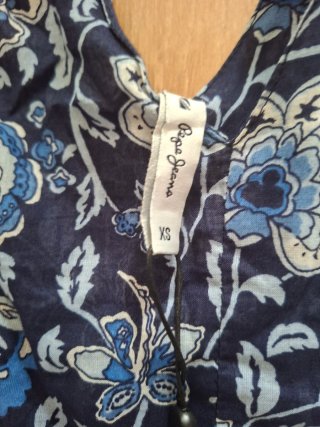 Vestido Pepe Jeans azul y blanco