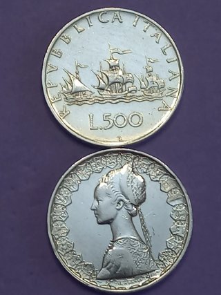 Moneda Italiana L.500