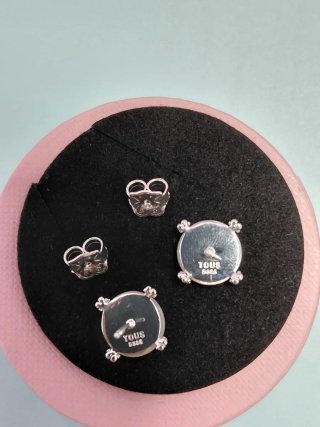 Pendientes Tous Oso Perla y Circonita