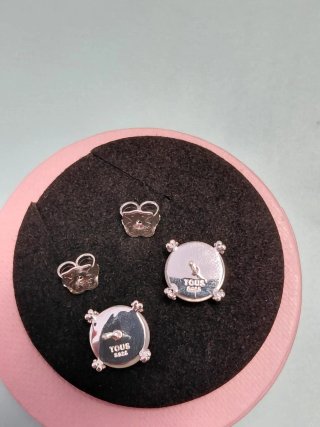 Pendientes Tous Oso Perla y Circonita