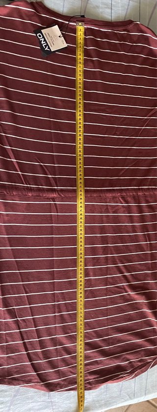 Abito estivo Only donna righe marrone/bianco