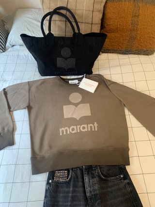 Sudadera Isabel Marant Marrón/Gris