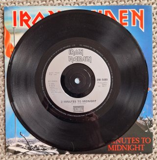1984 UK Iron Maiden 2 Minutes to Midnight 7"