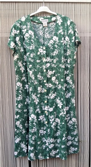 Vestido M/C Flores  Talla 46