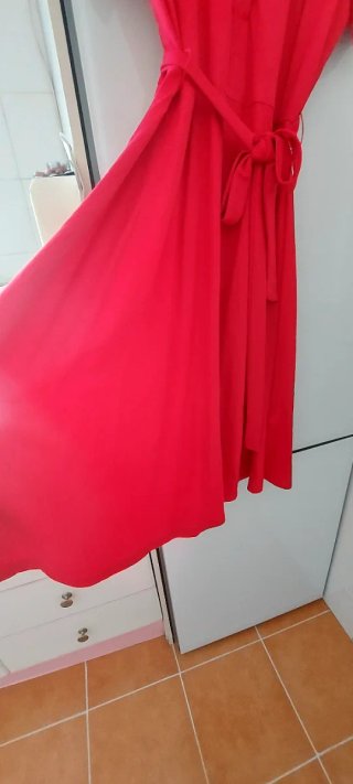 Vestido Cortefiel Rojo Midi