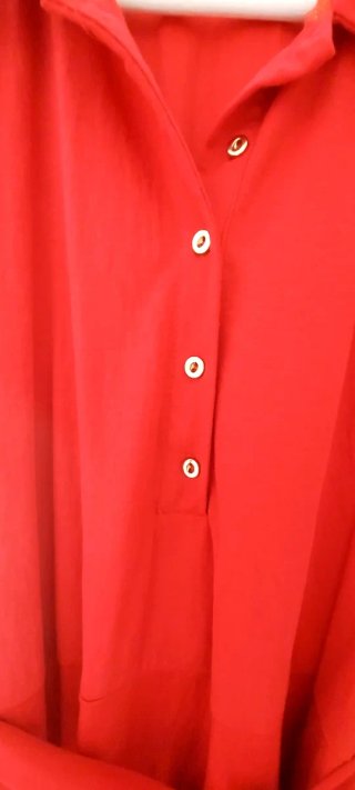 Vestido Cortefiel Rojo Midi