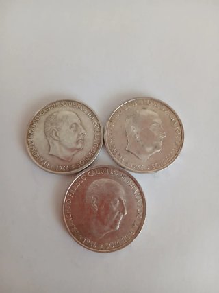Lote 6 monedas españolas