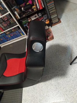 Asiento Gamer Racing Negro/Rojo