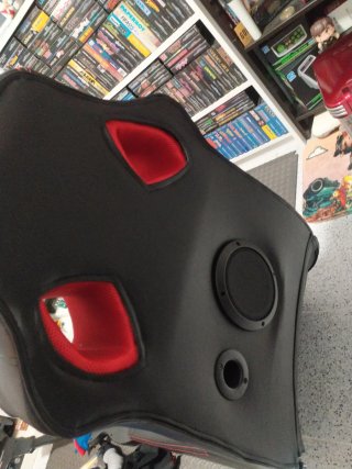 Asiento Gamer Racing Negro/Rojo
