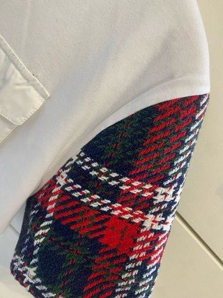Camiseta Zara Manga Corta Cuadros