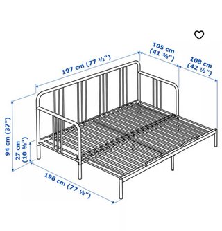 Diván IKEA FYRESDAL Negro