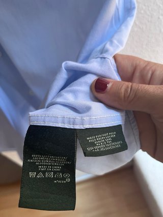 Camisa Ralph Lauren manga corta azul XL