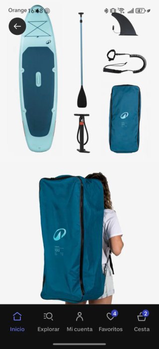 Tabla de paddle surf completa