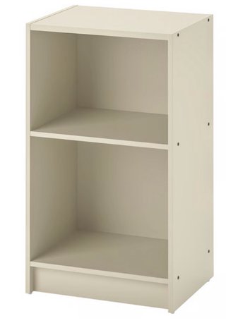 2 Mesitas de noche Ikea beige y marrón