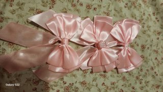 Lazos para el cabello rosas