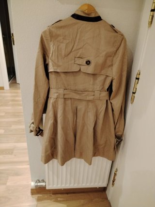 Gabardina H&M Beige Talla 36 Nueva