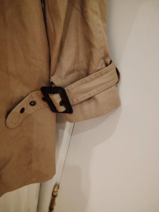 Gabardina H&M Beige Talla 36 Nueva