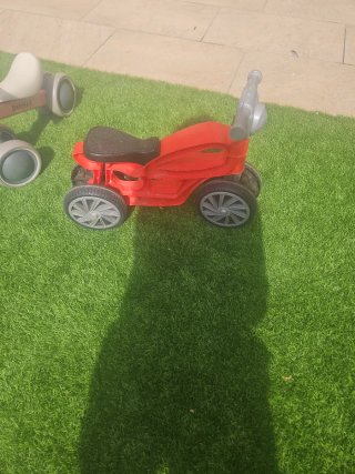Bici de aprendizaje roja para 1-2 años