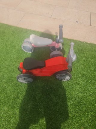 Bici de aprendizaje roja para 1-2 años
