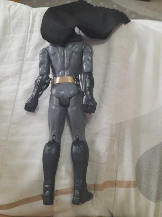 Muñeco Batman con Batmóvil de metal