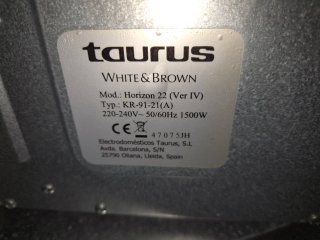 Horno Eléctrico Taurus