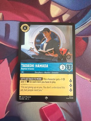 Tadashi Hamada Baymax Inventor Disney Lorcana 153/
