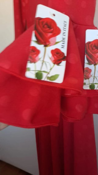 Bata Rociera Mujer Roja Lunares