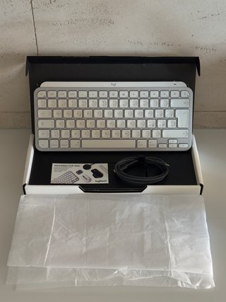 Logitech MX Keys Mini Tastiera Argento/Bianco